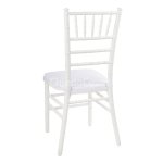 Chiavari chair white, wooden - with white cushion