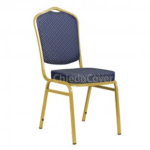 Chair Hit 20mm, gold, blue rhombus