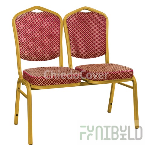 Section of chairs Hit - gold, red rhombus