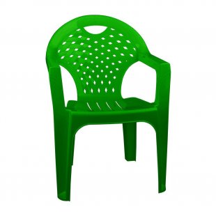 Green plastic chair