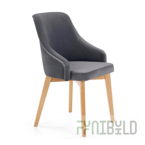Chair Halmar toledo 2, honey oak, Solo 267