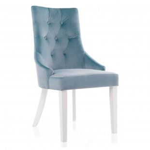 Chair Elegance white/blue