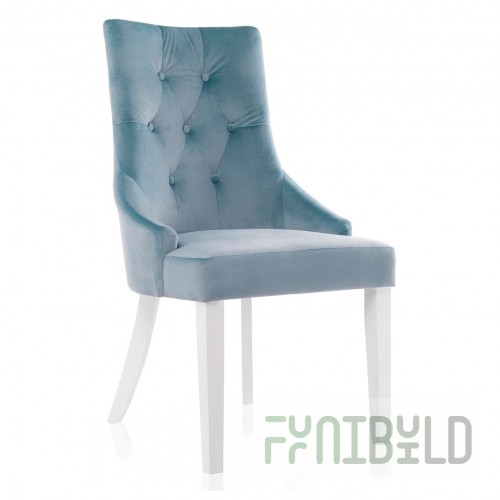 Chair Elegance white/blue