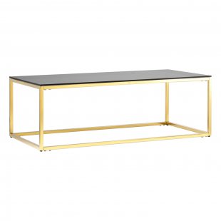 Coffee table 120*60 Town gold glass smoke