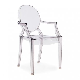 Chair Louis Gost Transparent, plastic