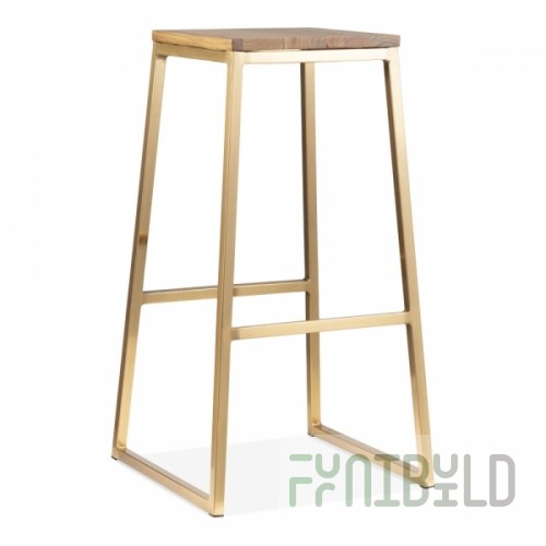 Konsec bar stool, gold
