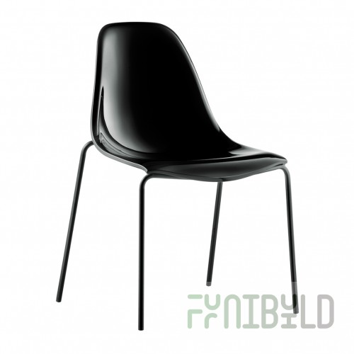 Plastic chair DayDream, black