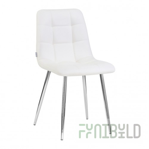 Chair LML-7094 Alex Chrome, white