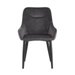 Chair Diana, velveteen grey