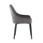 Chair Diana, velveteen grey