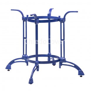 Cast iron table base Marco KR, blue