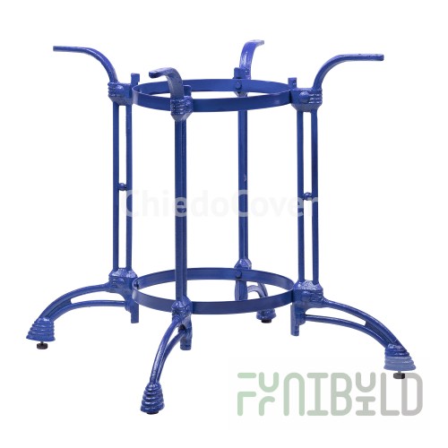 Cast iron table base Marco KR, blue