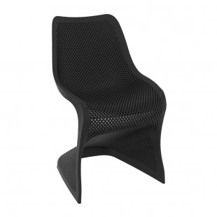 Plastic chair Bloom, black