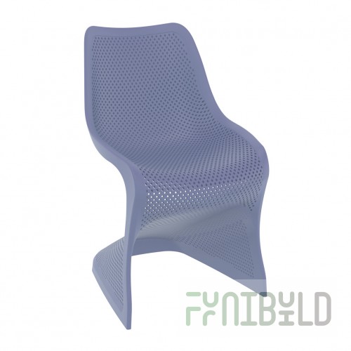 Plastic chair Bloom, dark gray