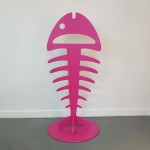 Floor hanger Fish pink