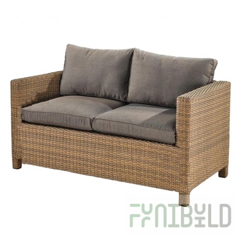 Talsk Wicker Sofa, Light Brown