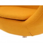 Egg chair, yellow