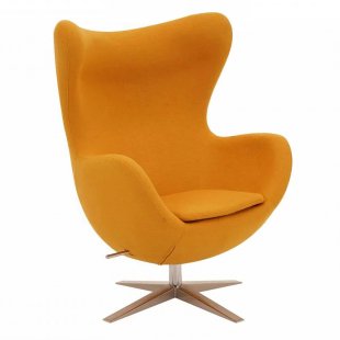 Egg chair, yellow