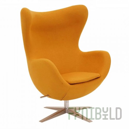 Egg chair, yellow