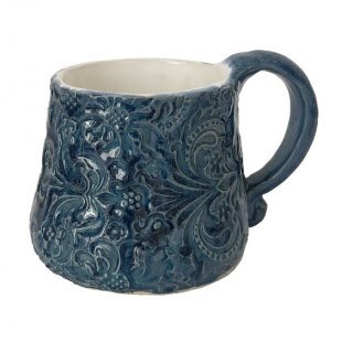 Mug, blue painting