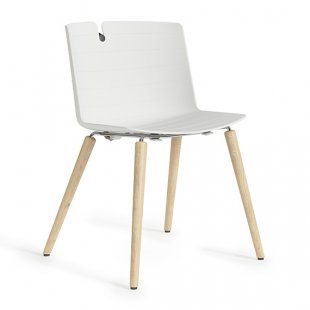Mork plastic chair on legs