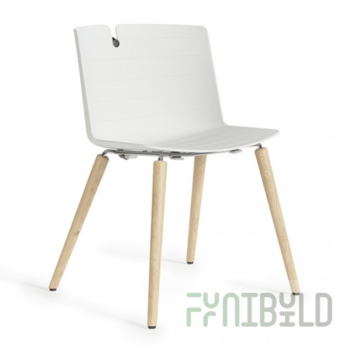 Mork plastic chair on legs