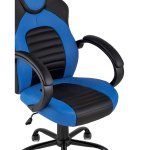 Gaming chair TopChairs Racer Midi black and blue Gaming chair TopChairs Racer Midi black and blue