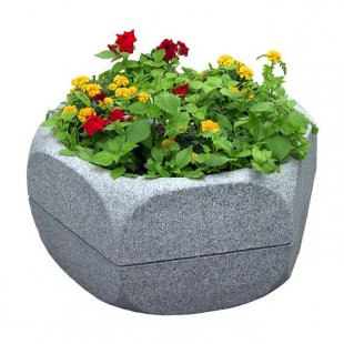 Concrete flowerpot C-12