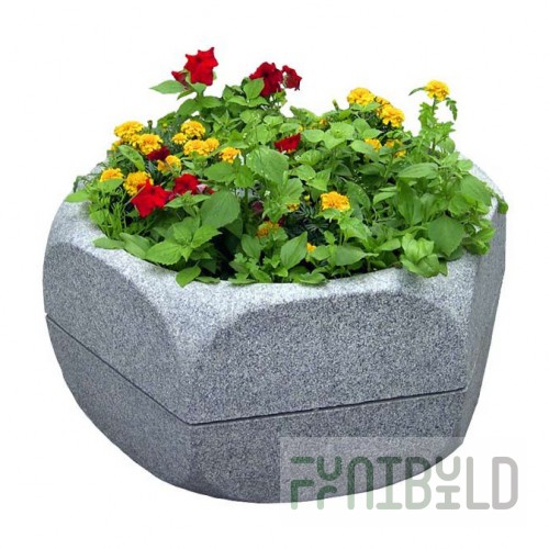 Concrete flowerpot C-12