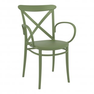 Plastic chair Cross XL, olive