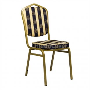 Chair Hit 20mm - gold, narrow blue stripe