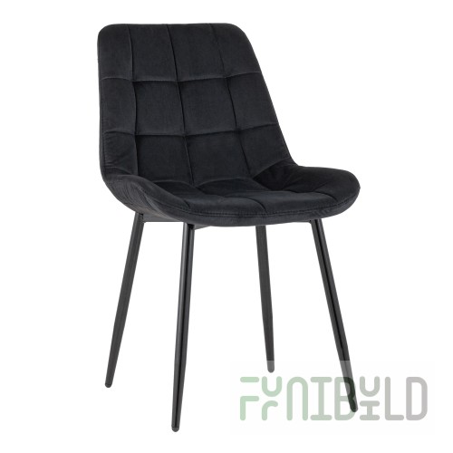 Chair Flex velour black