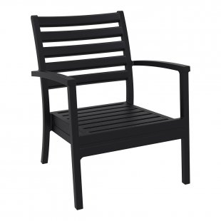 Plastic chair Artemis XL, black