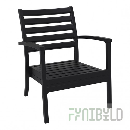 Plastic chair Artemis XL, black