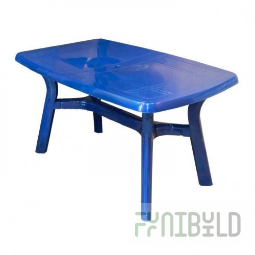 Plastic table, Premium, blue