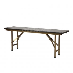 Bench "Leader 8", wenge, bronze frame