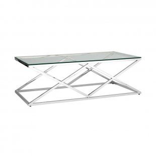 Coffee table Insignia 120 x 60 silver