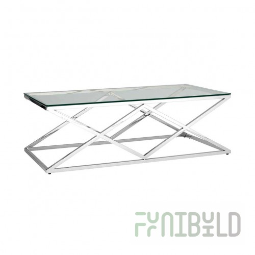 Coffee table Insignia 120 x 60 silver