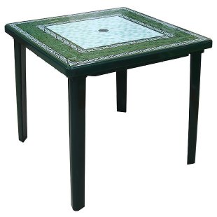 Square table Malahit