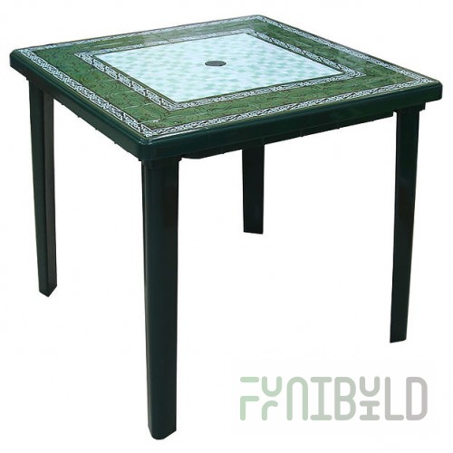 Square table Malahit