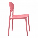 Plastic chair Toby pink