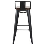 Tolix Soft Bar Stool Black Matte
