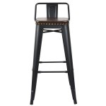 Tolix Soft Bar Stool Black Matte