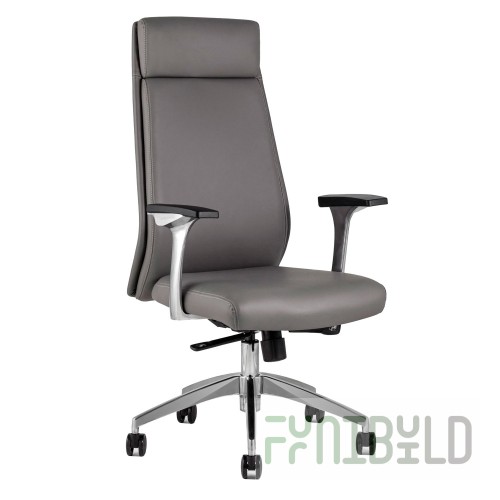TopChairs Armor Executive Chair Gray