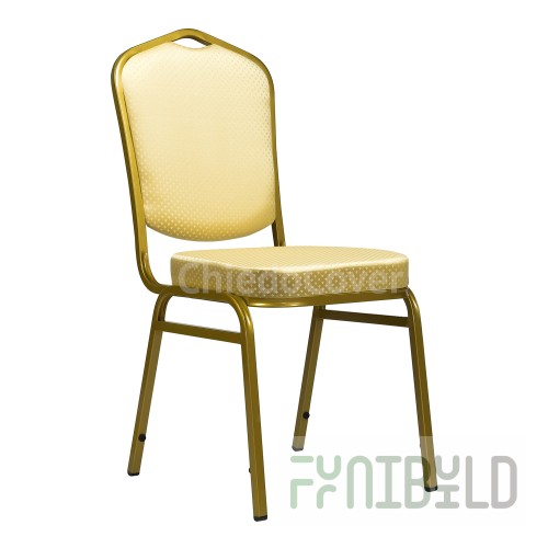 Chair Hit 20mm - gold, beige crown
