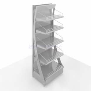 DISPLAY RACK WITH ADVERTISING PANEL