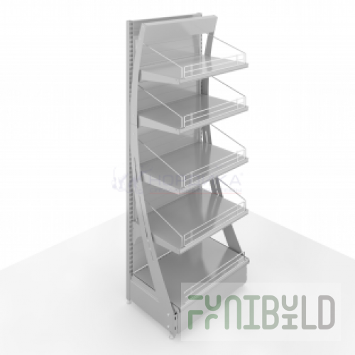 DISPLAY RACK WITH ADVERTISING PANEL