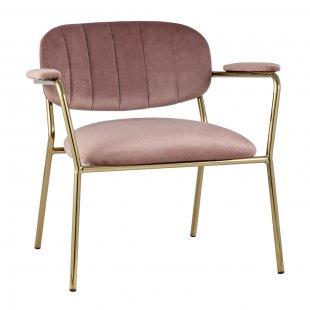 Carol's chair dusty pink