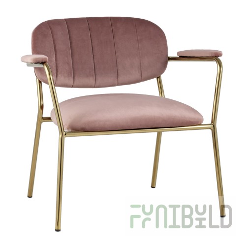 Carol's chair dusty pink