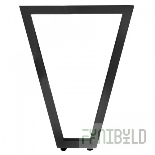 Table support V-shaped, dark